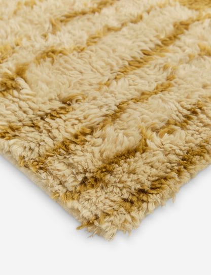 Tapis à poils longs en laine noué à la main Bhari