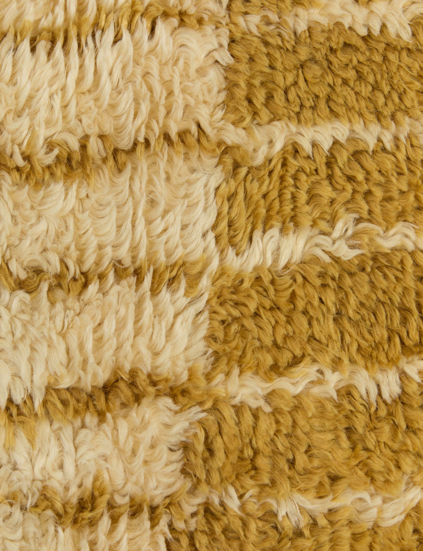Tapis à poils longs en laine noué à la main Bhari