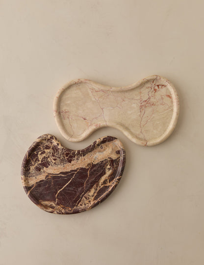 Plateaux en marbre Sorley (lot de 2)