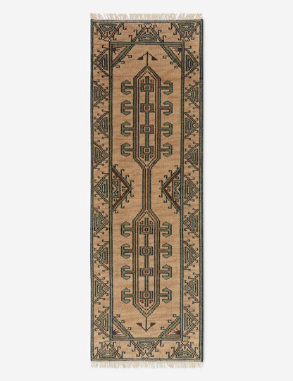 Échantillon de tapis en laine noué à la main Vishal 12 x 12